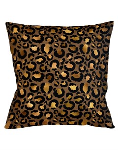 Интерьерная подушка леопард коричневый 45x12x45 см Object desire