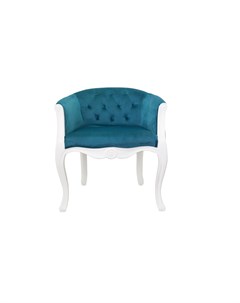 Низкое кресло kandy blue white голубой 62 0x71x62 0 см Mak-interior