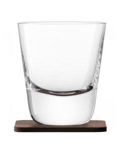 Набор стаканов arran whisky с деревянными подставками 2 шт прозрачный 10 см Lsa international