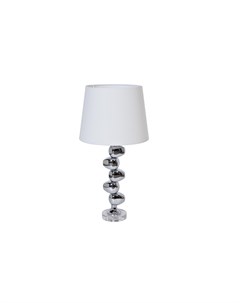 Лампа настольная с белым абажуром белый 71 см Garda decor