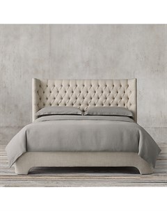 Кровать atherton fabric серый 188x130x214 см Idealbeds