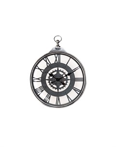 Часы настенные круглые черный 40x52x5 см Garda decor