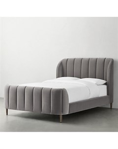 Кровать valentina серый 220x120x220 см Idealbeds