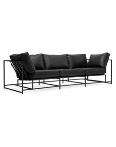 Трехместный диван лорд черный 263x63x90 см The_sofa