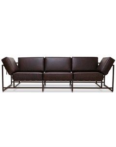 Трехместный диван лорд коричневый 263x63x90 см The_sofa