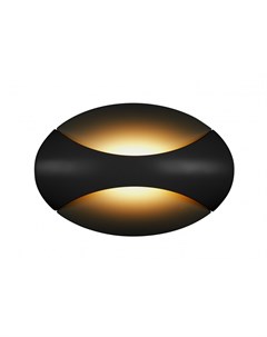 Настенный светильник flux черный 21x14 см Iledex