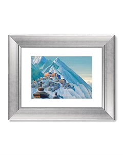 Картина тибет гималаи 1933г голубой 50x40 см Картины в квартиру