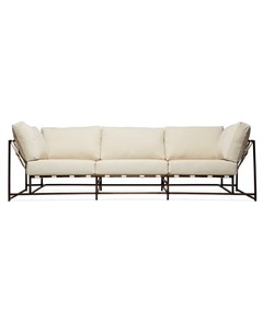 Трехместный диван комфорт белый 263x63x90 см The_sofa