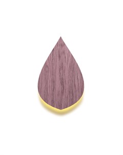 Настенный светильник vita leaf розовый 38x24x5 см Woodled