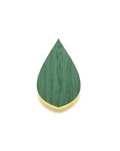 Настенный светильник vita leaf зеленый 38x24x5 см Woodled