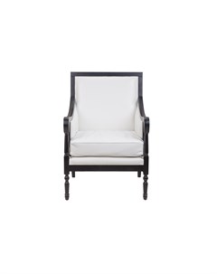 Классическое кресло colin white leather белый 65x97x72 см Mak-interior