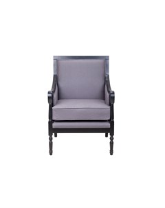 Классическое кресло colin grey серый 65x97x72 см Mak-interior