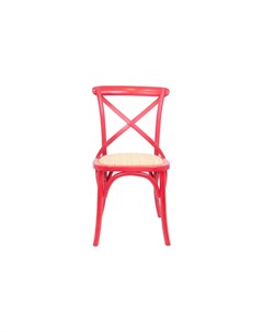 Интерьерный стул cross back red красный 45x89x50 см Mak-interior