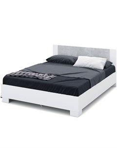 Кровать аврора 140 200 белый 146x85x206 см Imperial