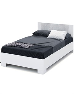 Кровать аврора 120 200 белый 126x85x206 см Imperial