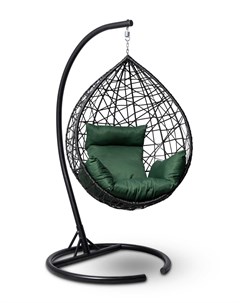 Подвесное кресло кокон alicante с зеленой подушкой зеленый 110x195x110 см Лаура