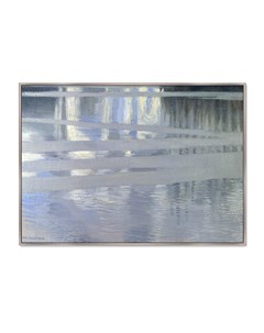 Репродукция картины на холсте lake keitele 1905г мультиколор 105x75 см Картины в квартиру
