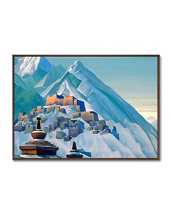 Репродукция картины на холсте тибет гималаи 1933г мультиколор 105x75 см Картины в квартиру