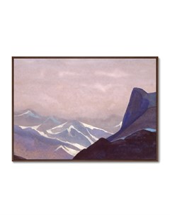 Репродукция картины на холсте перевал сугет 1936г мультиколор 105x75 см Картины в квартиру