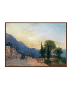 Репродукция картины на холсте летний день в крыму 1867г мультиколор 105x75 см Картины в квартиру