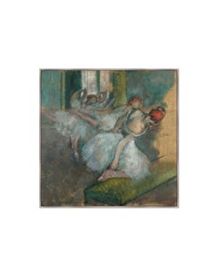 Репродукция картины на холсте балерины 1890г мультиколор 105x105 см Картины в квартиру