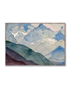 Репродукция картины на холсте гора колокола 1932г мультиколор 105x75 см Картины в квартиру