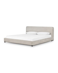 Кровать curved modern серый 194x90x228 см Idealbeds