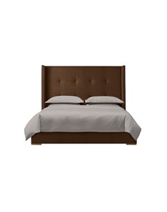 Мягкая кровать greystone 140 200 коричневый 166x130x212 см Myfurnish