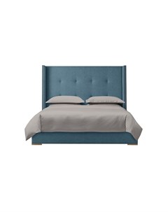 Мягкая кровать greystone 140 200 голубой 166 0x130x212 см Myfurnish
