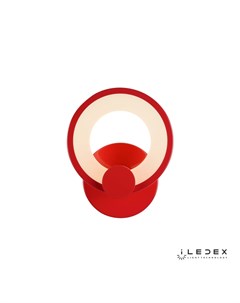 Настенный светильник ring красный 19x24x8 см Iledex