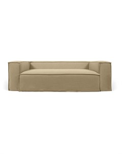 Двухместный диван blok со съемными чехлами бежевый 210x69x100 см La forma