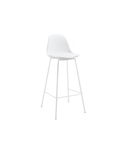 Полубарный стул lysha белый 44x88x44 см La forma