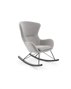 Кресло качалка valsa серый 76x98x106 см La forma