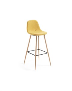 Полубарный стул nilson желтый 47x91x48 см La forma