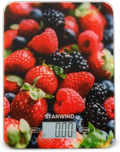 Кухонные весы SSK3355 ягоды Red Black Illustration Starwind