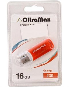 Usb flash OM 16GB 230 оранжевый Oltramax
