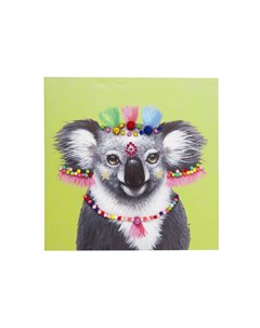 Картина koala pom pom мультиколор 70x70x4 см Kare