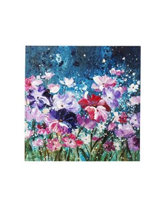 Картина flower garden мультиколор 100x100x4 см Kare