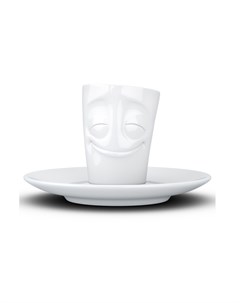 Кофейная чашка с блюдцем cheery белый 7x6x8 см Tassen