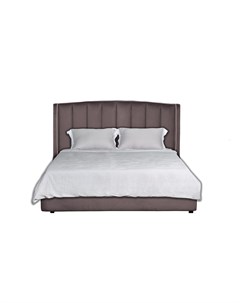 Кровать odry с подъемным механизмом и бельевым ящиком лилово серая коричневый 186x120x220 см Garda decor