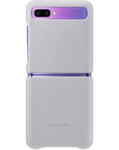 Чехол для телефона Leather Cover для Flip Silver Samsung