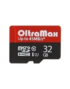 Карта памяти 32GB microSDHC Class 10 UHS 1 Elite с адаптером SD OM032GCSDHC10UHS 1 ElU1 Oltramax