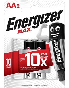 Батарейка MAX E91 AA BP2 LR6 RU 2 шт E300157000 Energizer