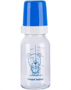 Бутылочка для кормления Мишка 42 102 120мл синий Canpol