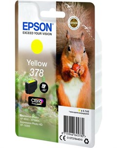 Картридж для принтера и МФУ Singlepack 378 Yellow Epson