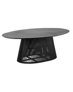 Овальный стол irune черный 200x78x120 см La forma