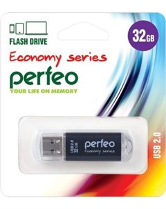 Usb flash 32GB E01 economy series Black PF E01B032ES Perfeo