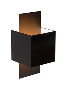 Бра cubo черный 7 6x7 6x7 6 см Lucide