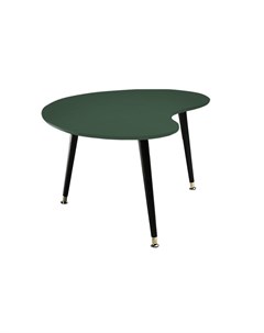 Журнальный стол почка зеленый 90x43x60 см Woodi
