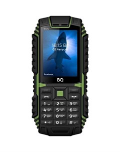 Мобильный телефон bq 2447 sharky черный зеленый Bq-mobile